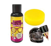 Glass Scratch Remover - 3.23 Inch Lens Polishing Kit | Liquid Cleaning Solution - 30ml Streak Free Formula with Sponge Ideal for Glass Mirrors Screens Eyeglasses Automotive Headlight & Rearview Lenses