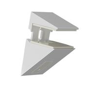 Glass Shelf Brackets Adjustable Clamp Fixture for Secure Wall Shelving in Kitchen Exhibition