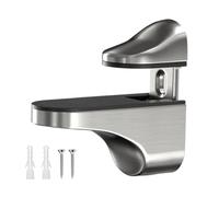 Glass Shelf Brackets - Adjustable Shelf Clips | Replacement Hardware Clip Holder | Zinc Alloy, 5.6x3.4cm, Clamps 3-18mm, For Glass Acrylic Wood Shelves, Shower Cabinet Bathroom