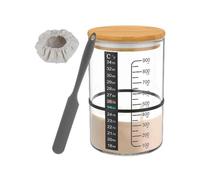 Glass Sourdough Starter Jar Fermentation Container Tank Wide Mouth Sourdough Jar for Kitchen Baking