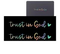Glass Sticker - Car Decal | Window Decal | 2 pezzi Trust in God Vehicles Window Decals Car Stickers Window Sticker with Religious Message for Family, Friends, Men, Women, and Mom