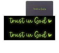 Glass Sticker - Car Decal | Window Decal | 2 pezzi Trust in God Vehicles Window Decals Car Stickers Window Sticker with Religious Message for Family, Friends, Men, Women, and Mom