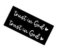 Glass Sticker - Car Decal | Window Decal | 2 pezzi Trust in God Vehicles Window Decals Car Stickers Window Sticker with Religious Message for Family, Friends, Men, Women, and Mom