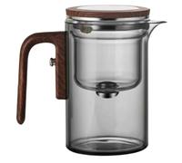 Glass Tea Pot 600 ml Brew Kettle with Infuser, Heat Resistant into Fine Mesh Strainer, Elegant Loose Leaf Brewing Pan for Kitchen Matcha Room or Restaurant 5,75 x 5,51 Inches