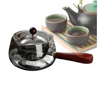 Glass Teapot With Infuser, 17 Ounce Capacity Teapot, Rotatable Stovetop Safe Teapot, Large Tea Pot, Detachable Tea Infuser, Dishwasher Safe Teapot, 17 Ounce Glass Teapot for Blooming and Infusing