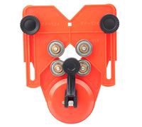 Glass Tile Punch Locator | Red Adjustable Hole Positioning Tool | Drilling Guide for Glass Tiles/Ceramics/Smooth Surfaces | Non - Slip Suction Base