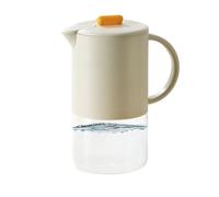 Glass Water Pitcher, Heat Resistant Easy Clean Tea Pitcher with Handle, 9,06 x 7,6 x 4,72 pollici, Airtight 1500 ml Container, Iced Lemonade, Lightweight and Sturdy, ABS PP