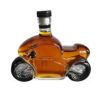 Glass Whiskey Bottle - 300ml Motorcycle Decanter | Motorcycle-Shaped Glass Whiskey Bottle For Alcohol Storage, Home Bar, Party, Ristoranti, Hotel, Club, Collectors, Display Cabinet & Dining