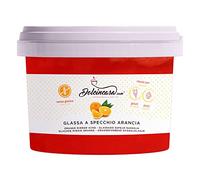 GLASSA A SPECCHIO ARANCIA PER TORTE, DOLCI, GELATO, SEMIFREDDI SENZA GLUTINE 500g