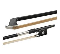 GLASSER Archetto per Violino, Carbon Graphit, Made in USA, 2000X-12, Rivestimento in nickel-silver, per 1/2 Violino