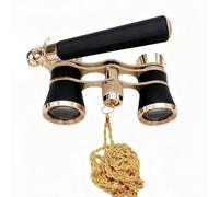 Glasses - 3 x 25 Compact Binoculars | Retro Theater Scope | Regolabile Handle & Neck Chain, portatile in lega di metallo Body, per concerti cinema musica Play Show