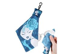 Glasses Cleaning Cloth | Washable Microfiber Cleaner Wipes Keychain for Eyeglasses | Camera & Photo Cleaning Cloths for Lens Laptop Phone Mirrors Screens Touchscreen
