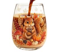 Glasses Funny Cute Harvest Anti-Tip Fall Table Kitchen Glasses Water Cup