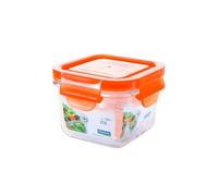 Glasslock Classic - Contenitore ermetico quadrato da 0,2 l in vetro temperato. Arancione