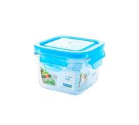Glasslock Classic - Contenitore ermetico quadrato da 0,2 l in vetro temperato. Blu