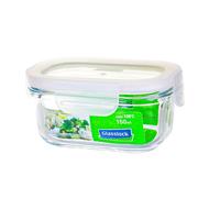 Glasslock Classic - Contenitore ermetico rettangolare da 0,15 l in vetro temperato