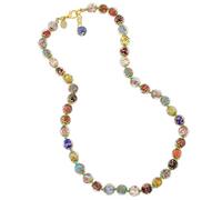 GlassOfVenice Collana Corta in Vetro di Murano da 40,6 cm con prolunga - Perline Scintillanti sommerse Multicolori Italiane in Vetro soffiato Fatto a Mano - Collane in Vetro di Murano da Donna