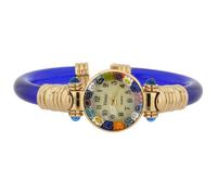 GlassOfVenice Orologio Bracciale Millefiori Murano - Argento Bianco Multicolor