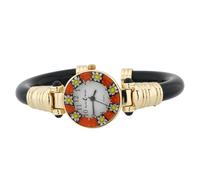 GlassOfVenice Orologio Bracciale Millefiori Murano - Nero