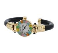 GlassOfVenice Orologio Bracciale Millefiori Murano - Oro Nero Multicolor