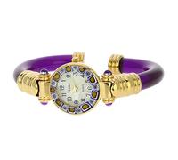 GlassOfVenice Orologio Bracciale Millefiori Murano - Viola