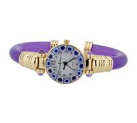GlassOfVenice Orologio Bracciale Millefiori Murano - Viola