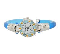 GlassOfVenice Orologio Bracciale Murano Millefiori - Argento Blu