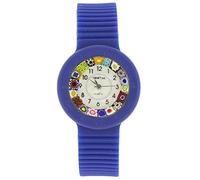 GlassOfVenice Orologio Murano Millefiori con Cinturino in Gomma - Blu Navy
