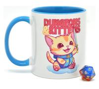 Glassstaff Gift Set Mug & Dice D20 Dungeons & Kittens