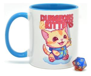 Glassstaff Gift Set Mug & Dice D20 Dungeons & Kittens