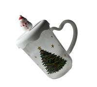 Glasswares - Bicchieri da cocktail serie natalizia, tazza unica per bevande con struttura in vetro, adatti per qualsiasi ambiente, decorazioni per feste di Natale