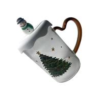 Glasswares - Bicchieri da cocktail serie natalizia, tazza unica per bevande con struttura in vetro, adatti per qualsiasi ambiente, decorazioni per feste di Natale