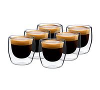 Glaswerk Vienna Bicchieri termici a doppia parete 80 ml Fatti a mano Vetro borosilicato