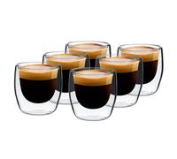 Glaswerk Vienna Bicchieri termici a doppia parete 80 ml Fatti a mano Vetro borosilicato