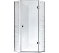 Glaszentrum Hagen - 100x100x195cm Cabina doccia Aya 8mm - senza piatto doccia