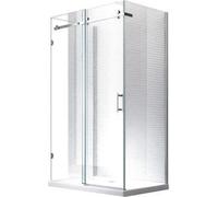 Glaszentrum Hagen - 100x80x195cm Cabina doccia Hebe - senza piatto doccia