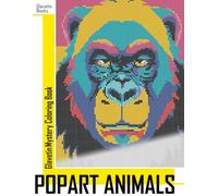 Glavetin - Mystery Coloring Book - PopArt Animals: Coloring book by number in Pop Art style
