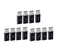 Glayent 12x Adattatore da Micro-USB un USB C, Adattatore di Ricarica da Mini un Typec, Connettore di Conversione Adattatore USB Tipo C con