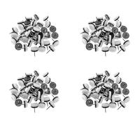 Glayent 160 Pezzi Scivolo per Mobili Ispessito, Protezione per Pavimento Con Rivestimento Scorrevole Nel Nylon Con Chiodo per Piedi Gambe Nel Legno di Divano (18 mm O 0,7 Pollici, Bianco)