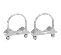Glayent 2 Pezzi Morsetto per Montaggio Antenna U-Bolt Hardware di Montaggio Morsetto per Albero 'Antenna Accessori per Staffa un Ganascia un V per Antenna Esterna Domestica