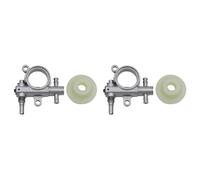 Glayent 2 Set 2500/3800 Ricambi per Motoseghe Pompa Olio per Motosega con Ingranaggio Un Vite Fine Adatta per Motosega 25CC / 38CC