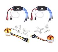 Glayent 2Pack 2212 1400Kv/2200Kv Brushless Outrunner Motor con Mount 10T/6T+30A ESC per Rc Aircraft Quadcopter Accessori