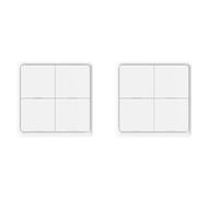 Glayent 2X 4 Gang Tuya ZigBee Wireless 12 Scene Switch Controller Un Pulsante Scenario di Automazione Alimentato Un Batteria per Dispositivi Tuya