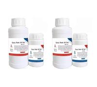 Glayent 2X AB Resina Epossidica per Riparazione Fibra di Carbonio, Colla Forte per Parti di Auto e Biciclette, Kit di Resina Epossidica Trasparente A100g-B27g