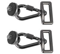 Glayent 2X Accessori per Fotocamera Adattatore per Vite da 1/4 di Pollice + Gancio di Collegamento per Fotocamere DSLR con Tracolla Rapida con Tracolla Un Tracolla