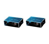 Glayent 2X Copripolvere per Mouse da Computer in Acrilico Trasparente Air Cover Copripolvere per Mouse da Gioco per Ufficio e Casa Antipolvere e Impermeabile