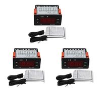 Glayent 2X ETC-974 Regolatore di Temperatura Digitale Termostati per Microcomputer Termostato Allarme di Refrigerazione Sensore 220V
