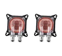 Glayent 2X Gpu Water Block Cooling Double Channel of Copper Column Scheda Video Image Radiatore Acqua 0.4mm per W40