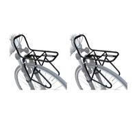 Glayent 2X Portapacchi Anteriore per Bicicletta, Portapacchi da Viaggio nel Acciaio Portapacchi per Bici da Strada da Montagna con capacità di 15 kg