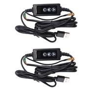 Glayent 2X USB Mini Termostato Interruttore LED Regolatore di Temperatura di Controllo Digitale Termometro Termoregolatore DC 5-24V 12V